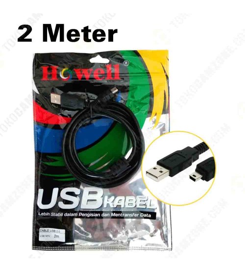 Howell USB 2.0 to Mini USB 2M