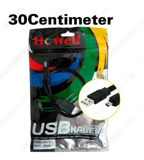 Howell USB 2.0 to Mini USB 30cm