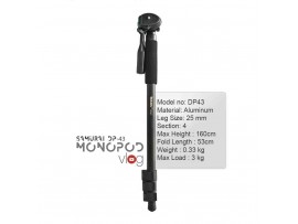 Samurai DP-43 Aluminum Lightweight Monopod