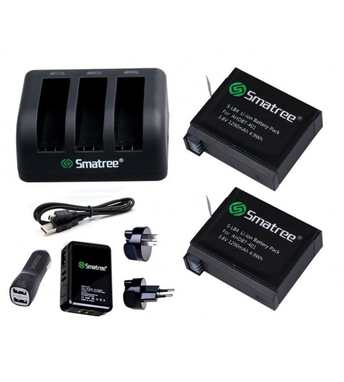 Smatree Hero4 Power & Charger Kit Full