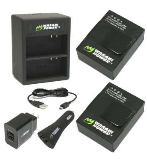 Wasabi Power Battery (2-Pack) and Dual Charger